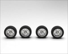 1:16 18″ Shelby style Deep and Narrow Wheels and Tires
