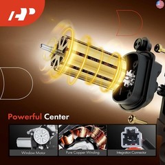 A-Premium Power Electric Window Regulator with Motor Compatible with Acura TL