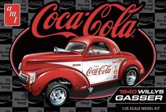 AMT 1/25 Scale 1940 Willys Coupe Gasser Coke Race Team Plastic Model Kit AMT1492