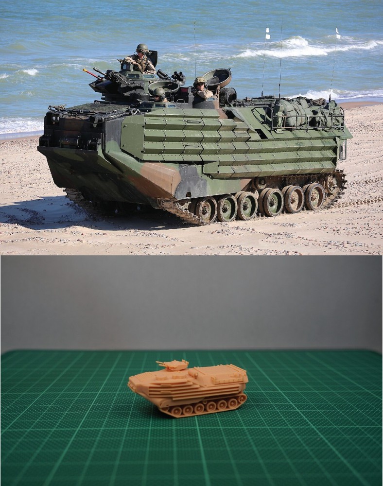1/144 USA AAVP-7A Assault Amphibious Vehicle (fine detail) Resin Kit