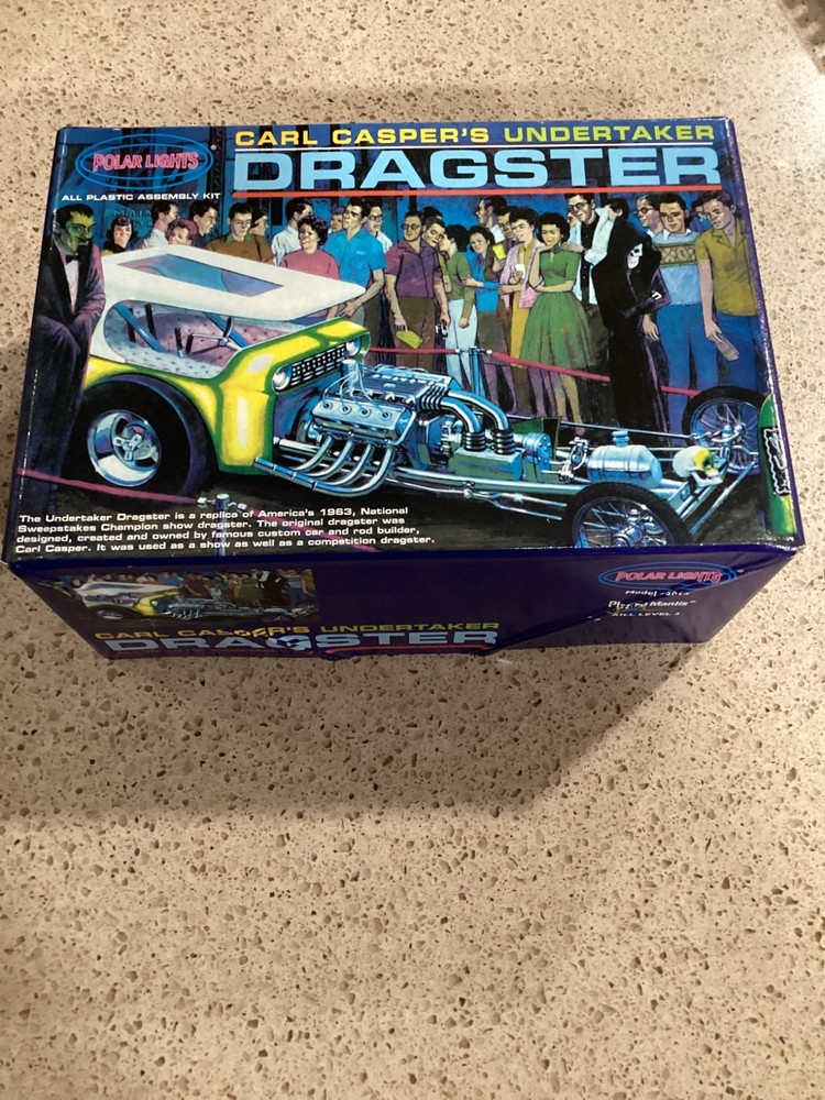 Polar Lights Carl Casper’s Undertaker Dragster Kit 1:25 Open Box Sealed Kit