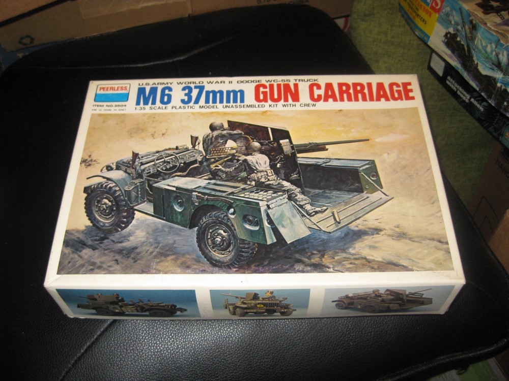 MIB M6 37mm Gun Carriage by Peerless Max in 1/35 scale from 1970s