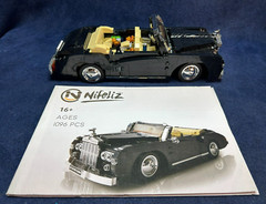 Nifeliz MINI RR SILVER CLOUD CAR Building Blocks & Construction Toy 1:14 Scale
