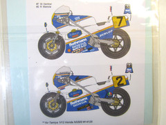 Decalpool Decal Sheet 1/12 Honda NS500 Rothmans #2/7 W. Gardner 500GP ’85 DP036