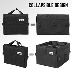 Dna Motoring Trunk Organizer For Car 60L Large Capacity Foldable Trunk