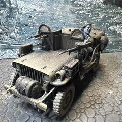 A Bridge Too Far ! British PARATROOPERS WILLYS JEEP COMMANDO CAR Vickers MGun!!
