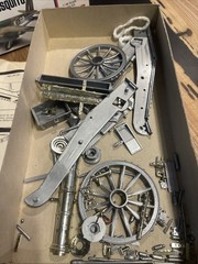 Palmer Plastics US Revolutionary War Cannon Brass Plated Model Kit