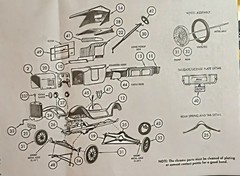 🔥25 FORD MODEL T ROADSTER – TOP DOWN BOOT – AMT 1167 – MODEL CAR KIT PARTS LOT