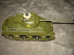 Built Tank w/Driver Long Barrel 6-1/2 inches long Well Built & Painted Ex Cond