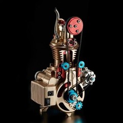 Single Cylinder Engine Car Engine Model Kit DM17 Unassembled DIY Toy Gifts
