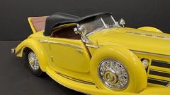 ENTEX 1936 MERCEDES 540K MAHARAJA SPORT ROADSTER 1/16 NICE BUILT DC