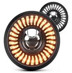 BraveWAY 5.75″ LED Motorcycle Headlight Anti-glare, 5 3/4 inch Round Light with