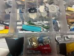 PLASTIC CAR MODEL 1/24TH SCALE MISC SPARE PARTS READY FOR NEW OWNER LARGE LOT!
