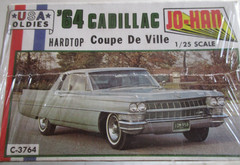 🔥JOHAN C-3764 ’64 CADILLAC COUPE de VILLE WRAPPED vintage kit 1/25 USA OLDIES