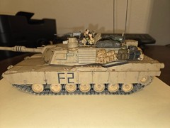 PROFESSIONALLY BUILT 1/35 US M1A2 ABRAMS MBT 3RD ARMORED OPERATION IRAQI FREEDOM