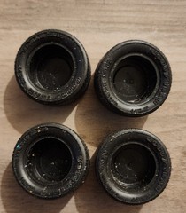 1/25 Scale Set Of Rubber Tires Car Model Parts