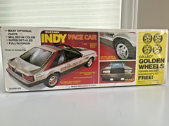 Vintage MPC 1979 Mustang Indy Pace Car 1/25 Scale Model Kit Factory Sealed Gold