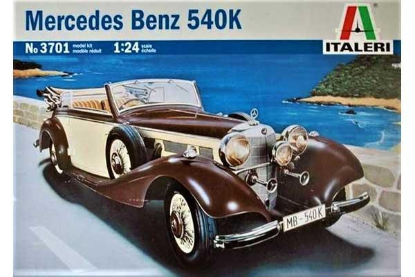 Italeri 3701 1/24 Scale Plastic Model Car Kit Mercedes-Benz 540K Cabriolet