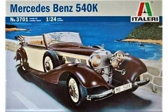 Italeri 3701 1/24 Scale Plastic Model Car Kit Mercedes-Benz 540K Cabriolet