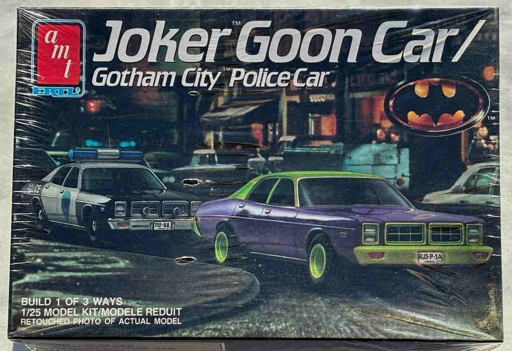 AMT “Joker Goon Car / Gotham City Police Car” US Model 1/25 Scale Sealed Box NIB