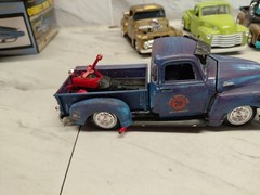Model Junkyard/parts Plastic ,Nice Custom Car Lot Of 4 Custom Pickups
