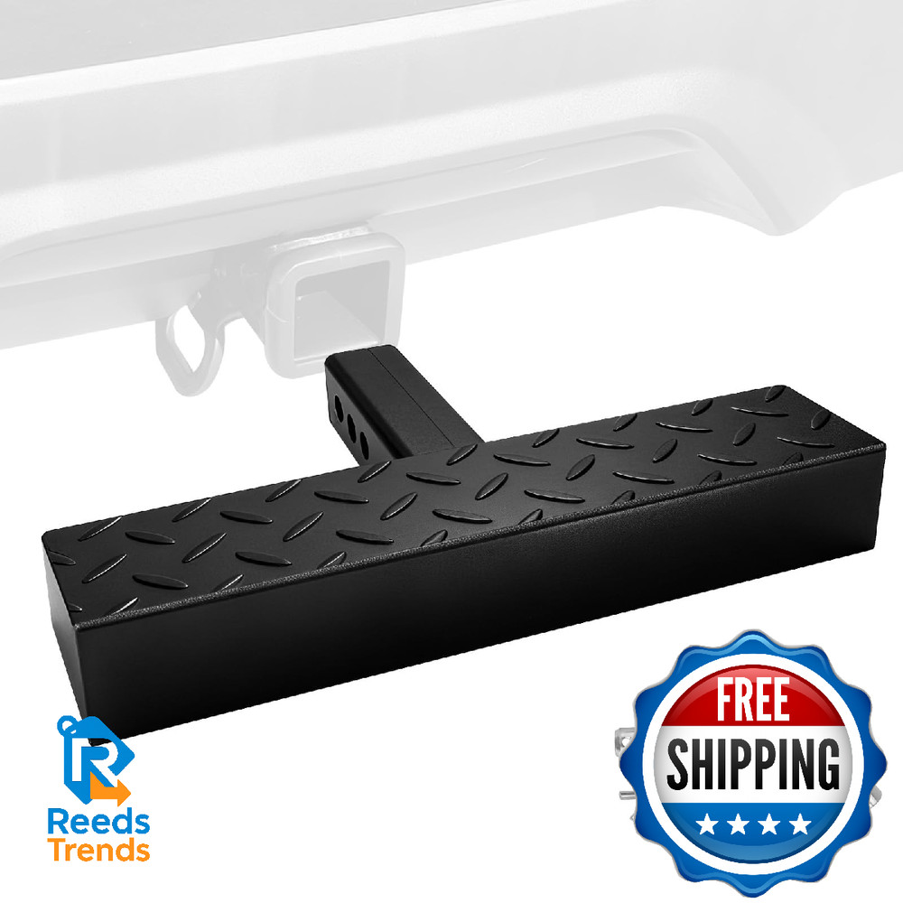 GLOBLED Tow Hitch Mount Bumper Step Alloy Steel Hitch Step 2in Receiver Anti Sli