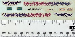 AMT ERTL 1959 Chevy El Camino 1:25 Model Decal 6897-8930