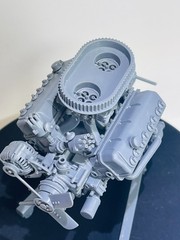 3D PRINTED 426 HEMI PRO STOCK ENGINE WITH ENGINE STAND MODEL KIT *MADE IN USA* !