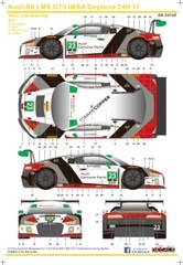 SK Decal 1/24 Audi R8 LMS GT3 Daytona 24h 2017 No.23 Full Decal for PLATZ 10110
