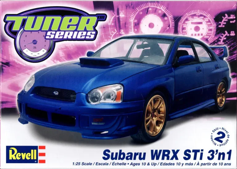 Revell Tuner Series Subaru WRX STi 3’n1 1/25 Scale Plastic Model Kit No. 85-4205