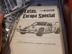 Nichimo Racing Type Lotus EuropaSpecial Wing 1/12 Kit **SEALED BAGS**
