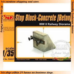CMK 1/35 WWII German Railway Diorama – Concrete Buffers (Beton) #RA037
