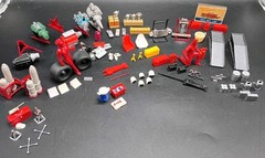 Vintage Model Car Auto Shop 1/24-1/25 Plastic Model Lot Tools Engines Lot Set