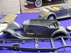Vintage Hubley Packard Dietrich Conv. Victoria 1/22 Metal Model Kit No. 4863