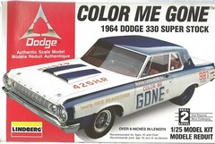 Lindberg 1964 Dodge 330 Super Sport Color Me Gone Plastic Model Kit 72156