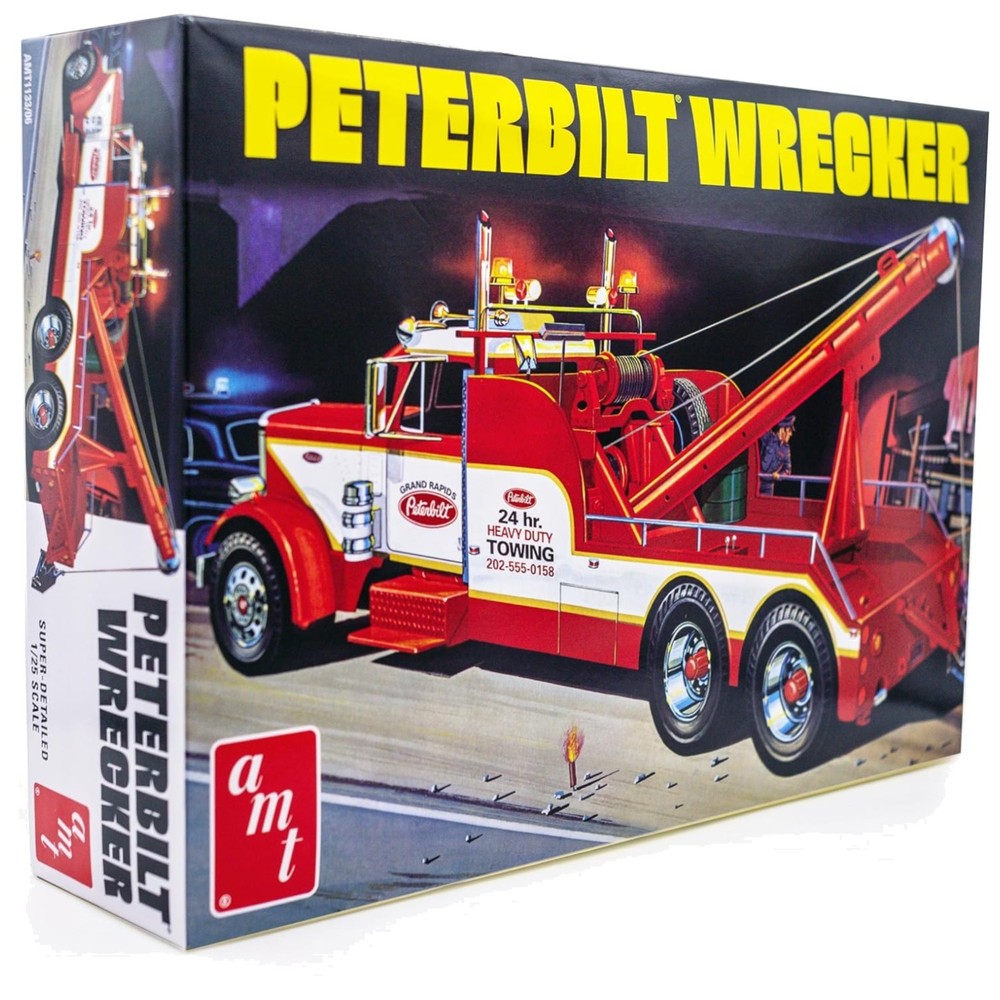 Peterbilt 359 Wrecker Model Kit – 1/25 Scale Tow Truck