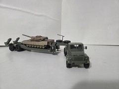 1-72 Ukraine Kraz 260 Tank Hauler With MIA2 Abrams Tank Built New Sweet