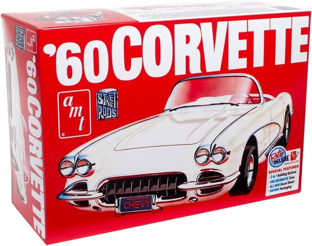 AMT 1/25 1960 Corvette Retro Deluxe 2023 Reissue AMT1374 New
