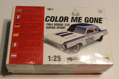Lindberg Color Me Gone 1964 Dodge 330 Super Stock Model sealed kit 1996 MOPAR