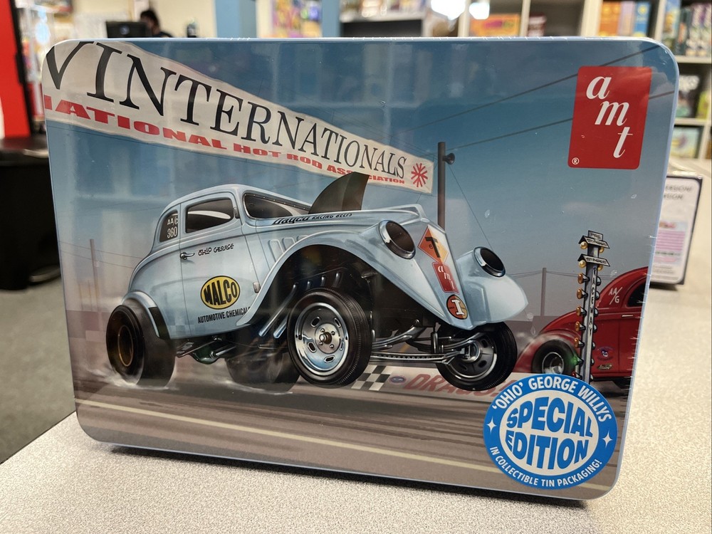 1/25 AMT #1513 ‘33 Willys Gasser Ohio George In Metal Tin Packaging!