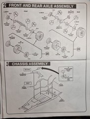 32 FORD SPEEDWAGON – REAR SUSPENSION – REVELL 7606 – MODEL CAR KIT PARTS LOT