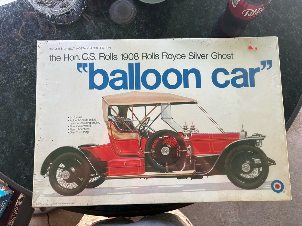 Entex 1:16 #9001 1908 Rolls Royce Silver Ghost Balloon Car New Sealed