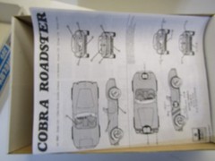 Esci ERTL 1:25 Scale Shelby Cobra 289 model kit # 3501. Rare kit.