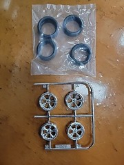 Ford FD-100 Pickup Truck Wheels Tires Model Parts Low Profile 1/25 Scale Foose