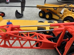 NEWRAY LATTICE CRAWLER CRANE MODEL FITS ON AMT ERTL LOWBOY TRUCK TRAILER 1:25