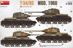 MINIART 37089 1/35 Scale T-34/85 MOD. 1960 Model Kit