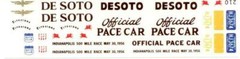Fred Cady 210 56 Desoto Indianapolis 500 Pace Car decal