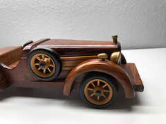 Classic Vintage Handcrafted Wooden Model Car 1933 Packard Twelve Luxury Vehicle