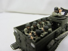 ROCO MINITANKS DBGM #278/280 US Army WWII M3 Halftrack w Crew