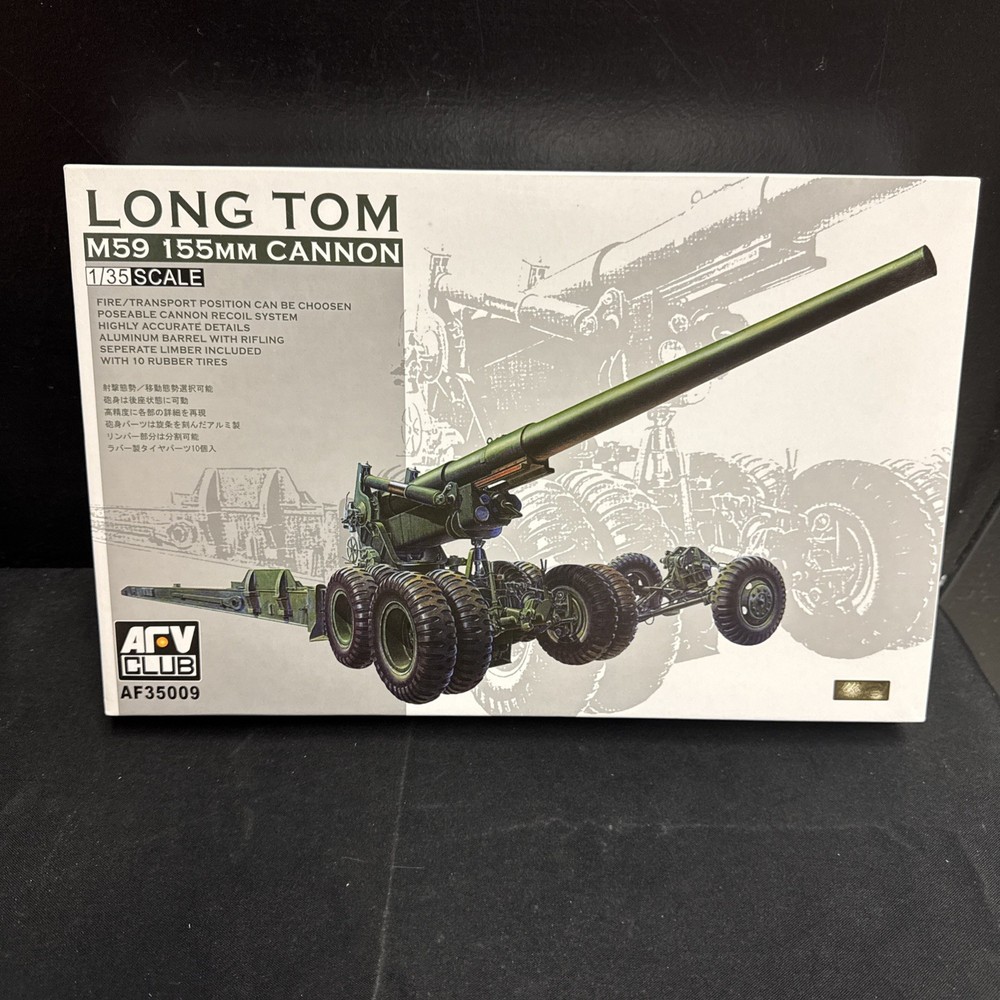 1/35 AFV Club Long Tom M59 155mm Cannon Kit #35009 Sealed Parts